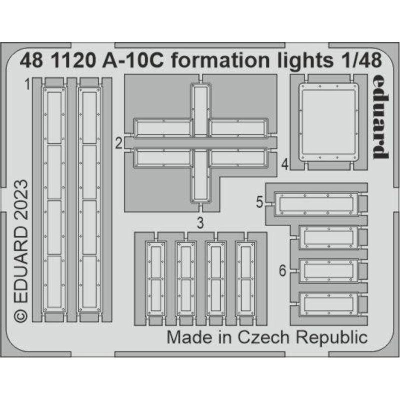 1/48 A-10C formation lights Photo etched (for Academy)