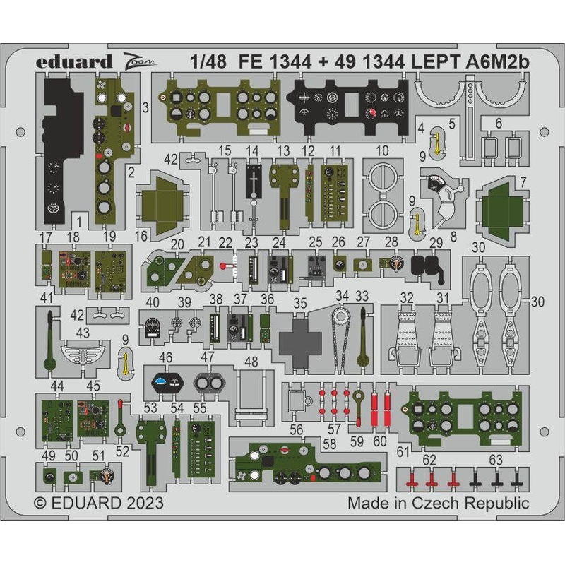 1/48 A6M2b Photo Etched Parts