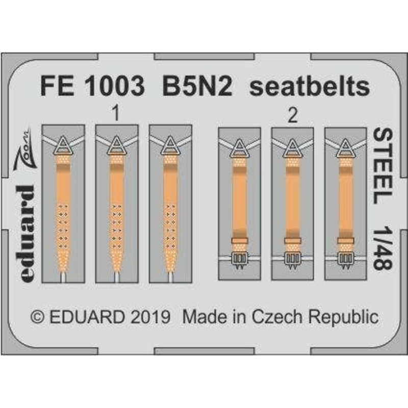 1/48 B5N2 Seatbelts Steel (for Hasegawa)