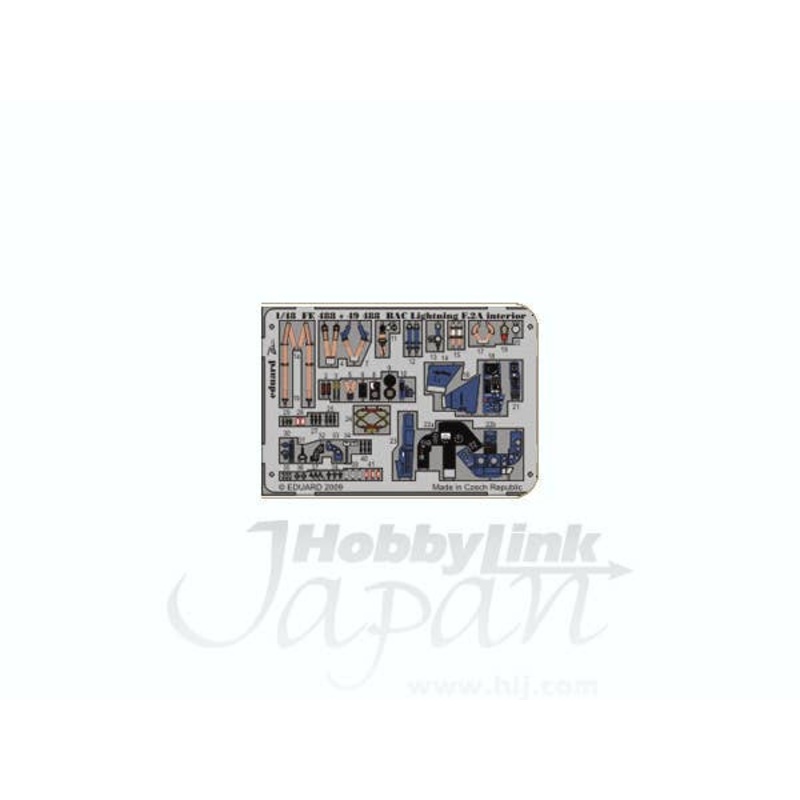 1/48 BAC Lightning F.2A Interior Zoom Color PE S.A. (for Airfix)