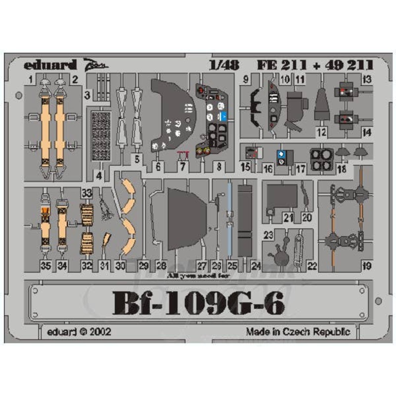 1/48 Bf 109G-6 (for Hasegawa) Zoom