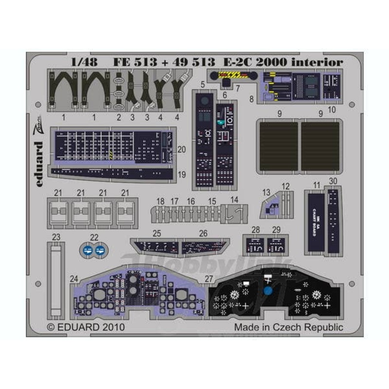 1/48 E-2C 2000 Interior Self-Adhesive (for Kinetic) Zoom