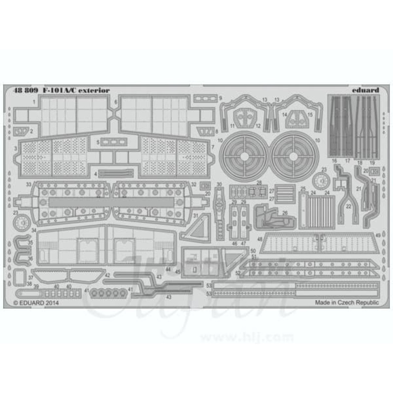 1/48 F-101A/C Voodoo Exterior Parts Set (for Kitty Hawk)