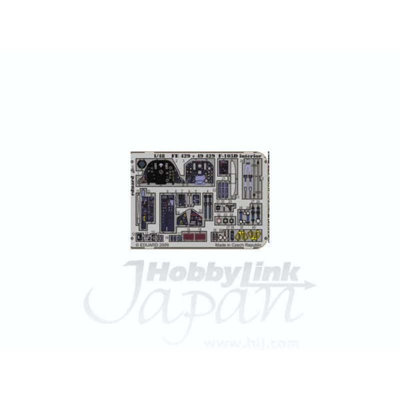 1/48 F-105D Thunderchief Interior Zoom Color PE S.A. (Hobby Boss)