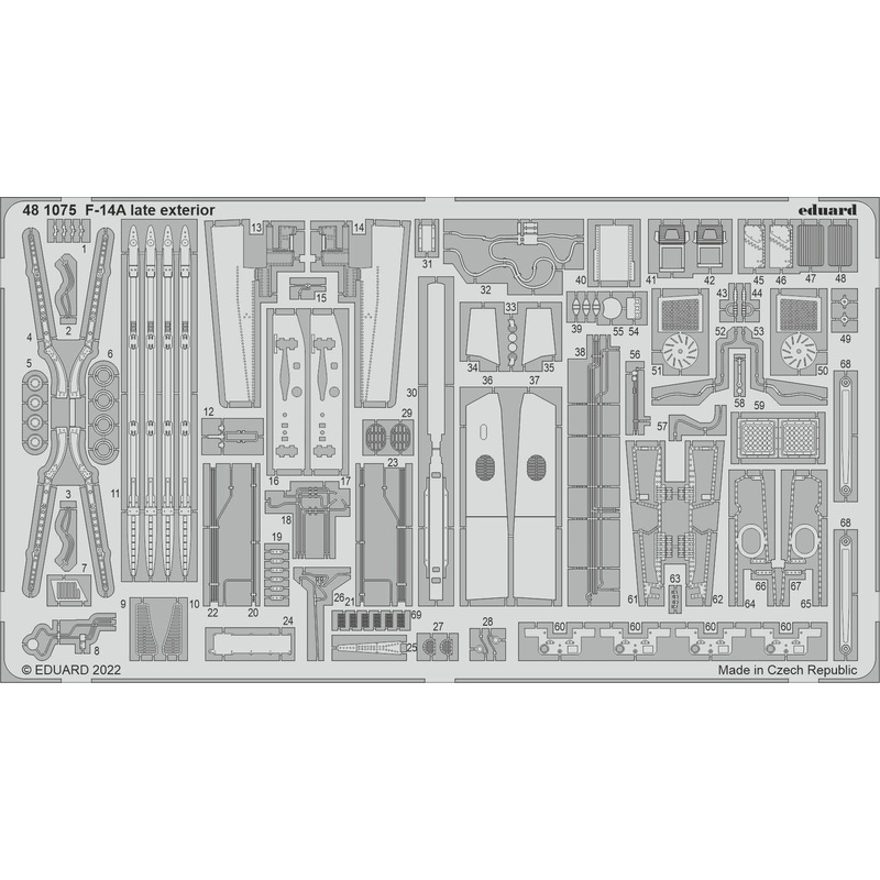 1/48 F-14A late exterior for TAMIYA
