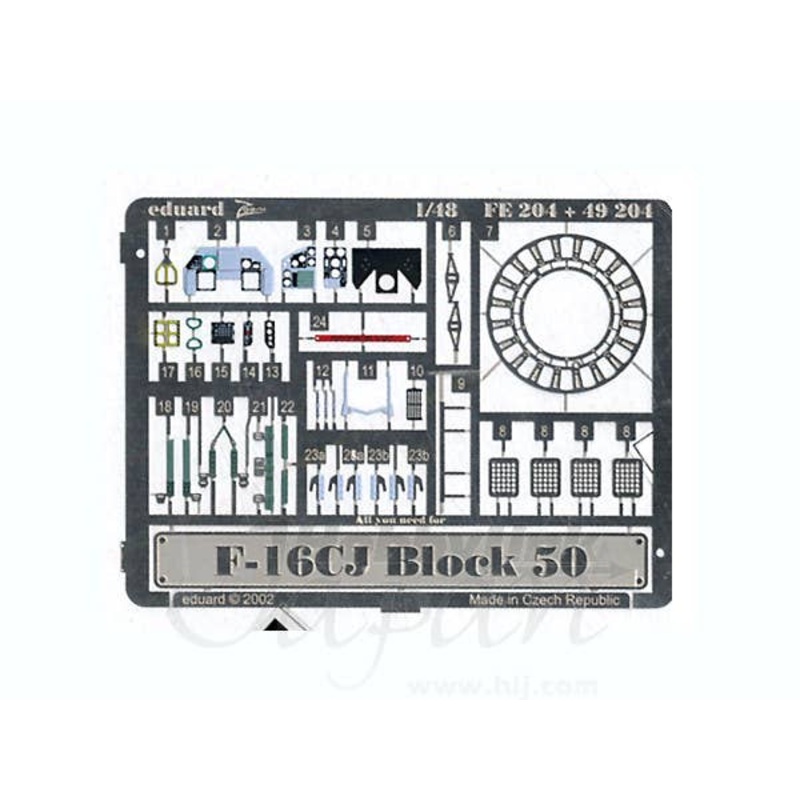 1/48 F-16CJ Block 50 Photo-Etched Parts (for Hasegawa)