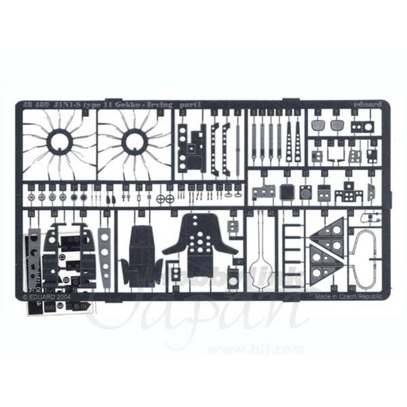 1/48 J1N1-S Type 11 Gekko (Irving) Photo Etched Parts for Tamiya