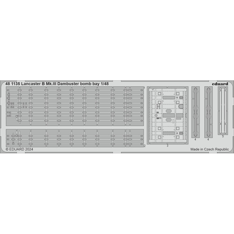 1/48 Lancaster B.Mk.III Dambuster bomb bay Photo Etched (for HKM)