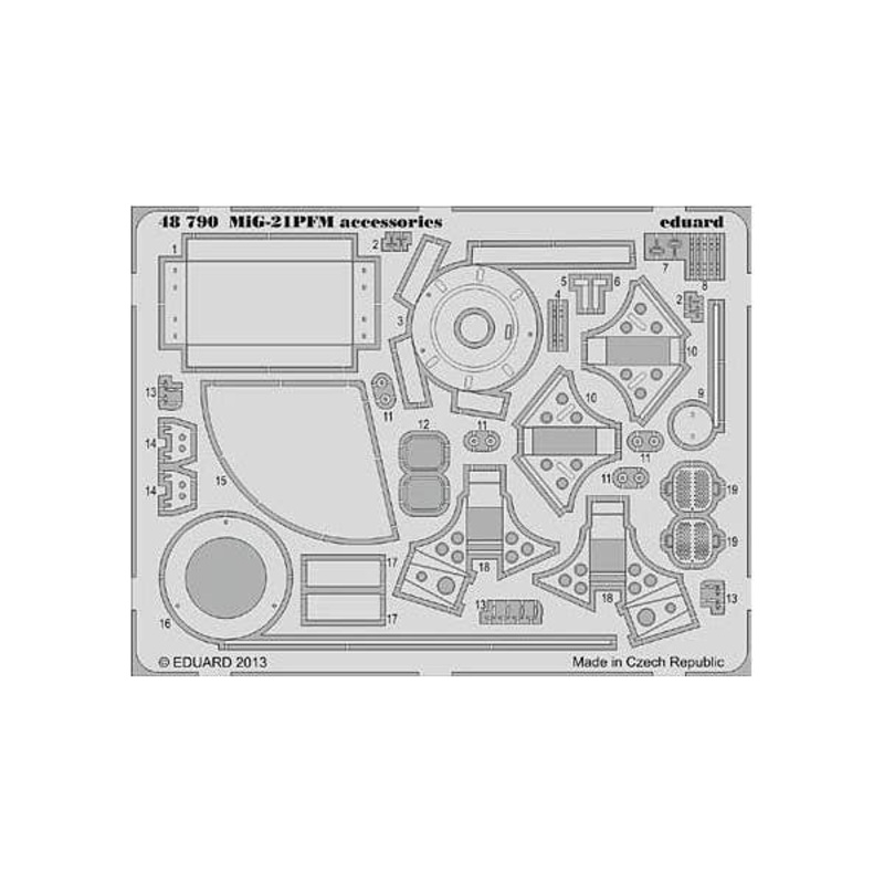1/48 MiG-21R Photo-Etched Parts (for Eduard)
