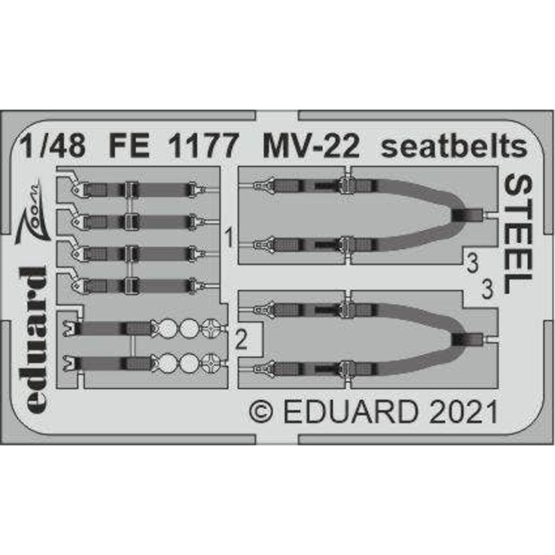 1/48 MV-22 Seatbelts (Made Of Stainless Steel) (for Hobby Boss)