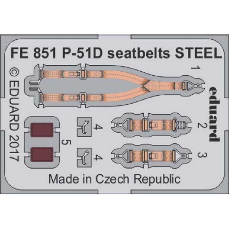 1/48 P-51D Seatbelts Steel (for Meng)