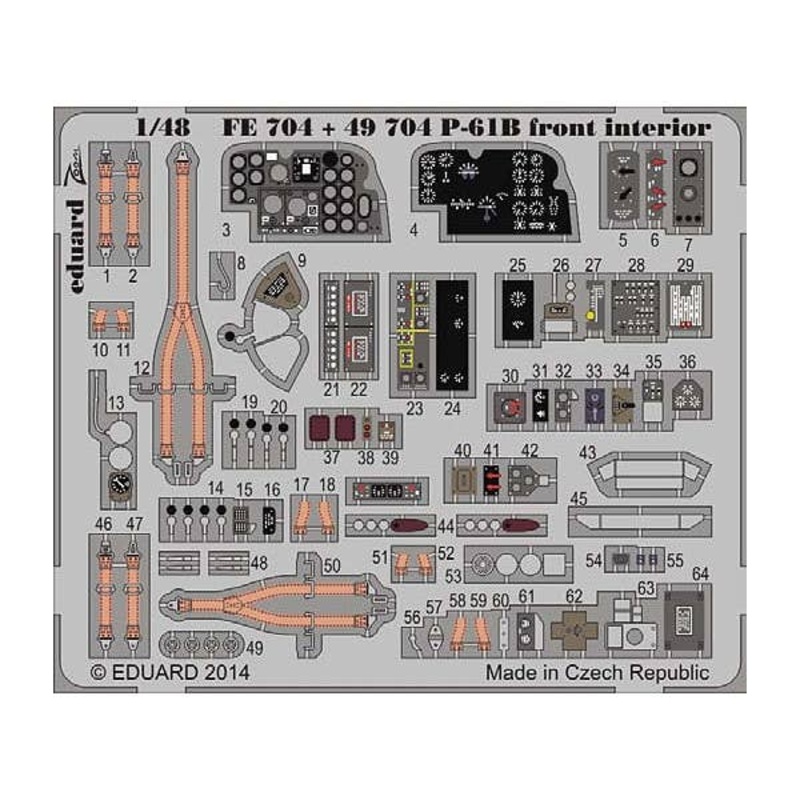1/48 P-61B Front Interior S.A. (for Great Wall Hobby)
