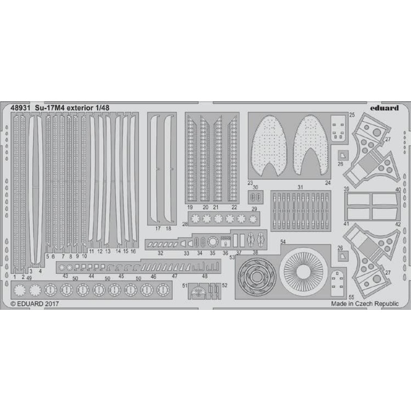 1/48 Sukhoi Su-17M4 Exterior Photo-Etched Parts (for Hobby Boss)