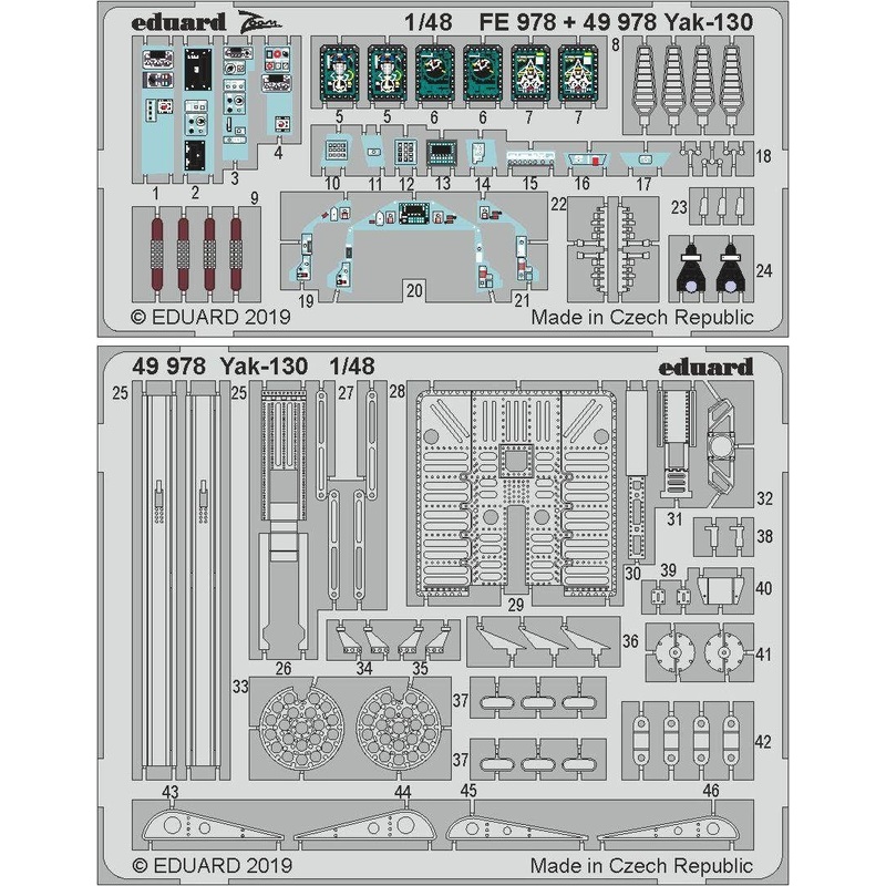 1/48 Yak-130 Photo-Etched Parts (for Zvezda)