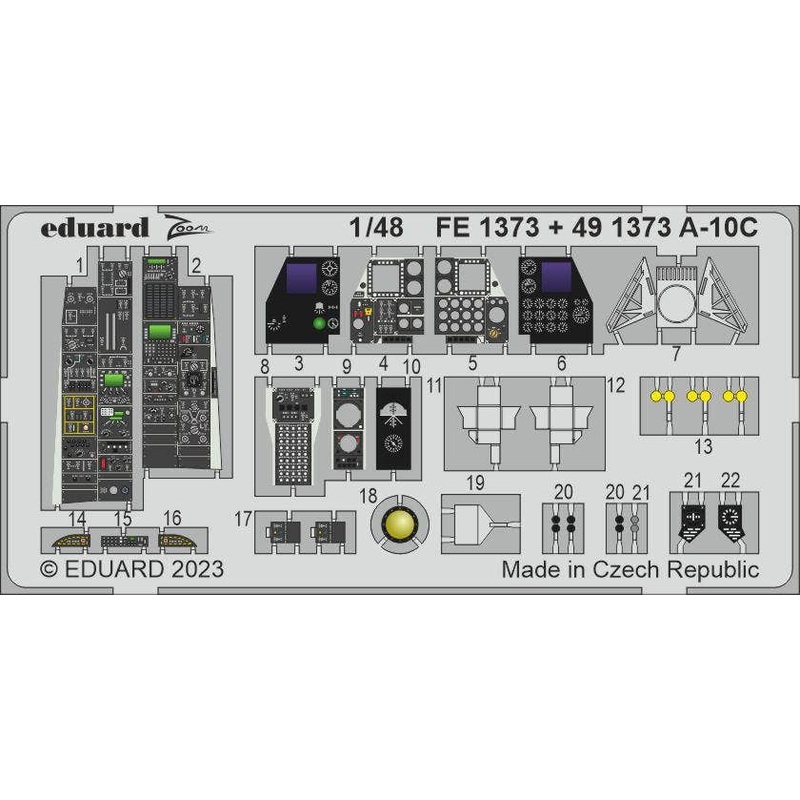 1/48 A-10C Photo-Etched Parts (for Academy)