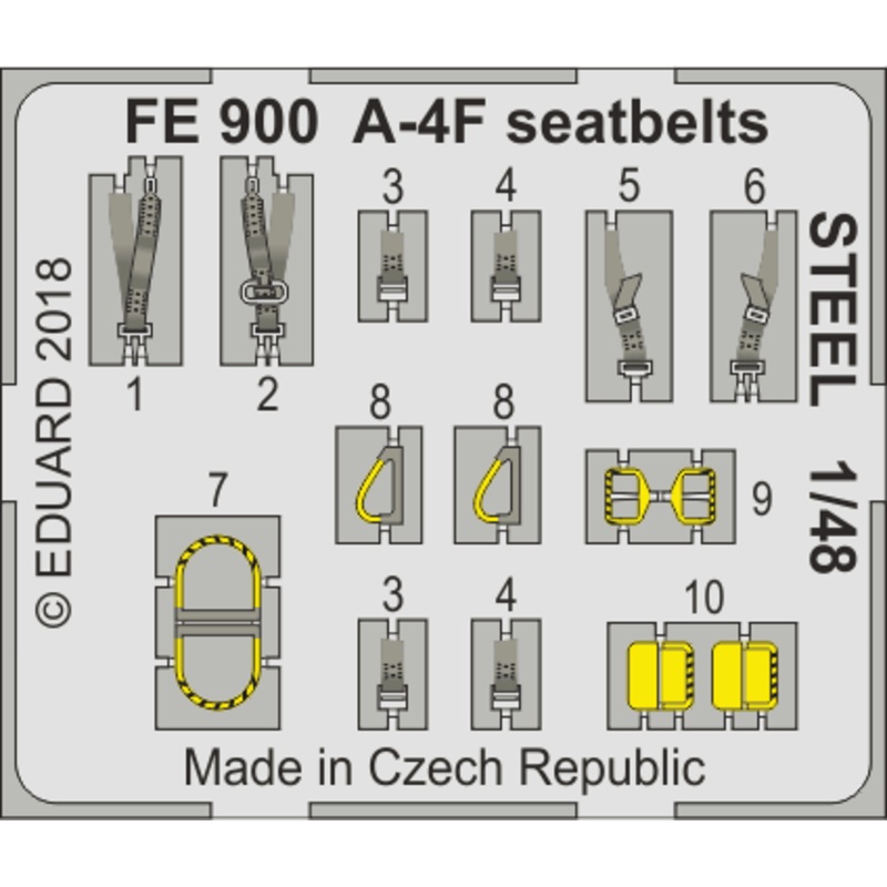 1/48 A-4F Seatbelts STEEL (for Hobby Boss)