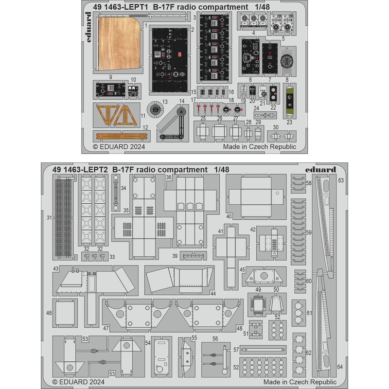1/48 B-17F radio compartment