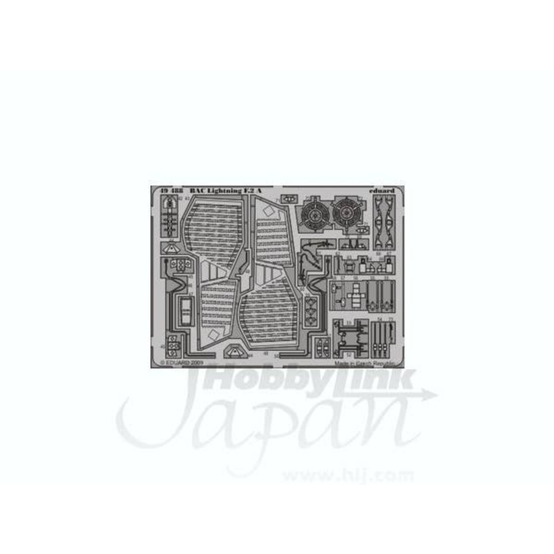 1/48 BAC Lightning F.2A Photo-Etched Parts S.A. (for Airfix)