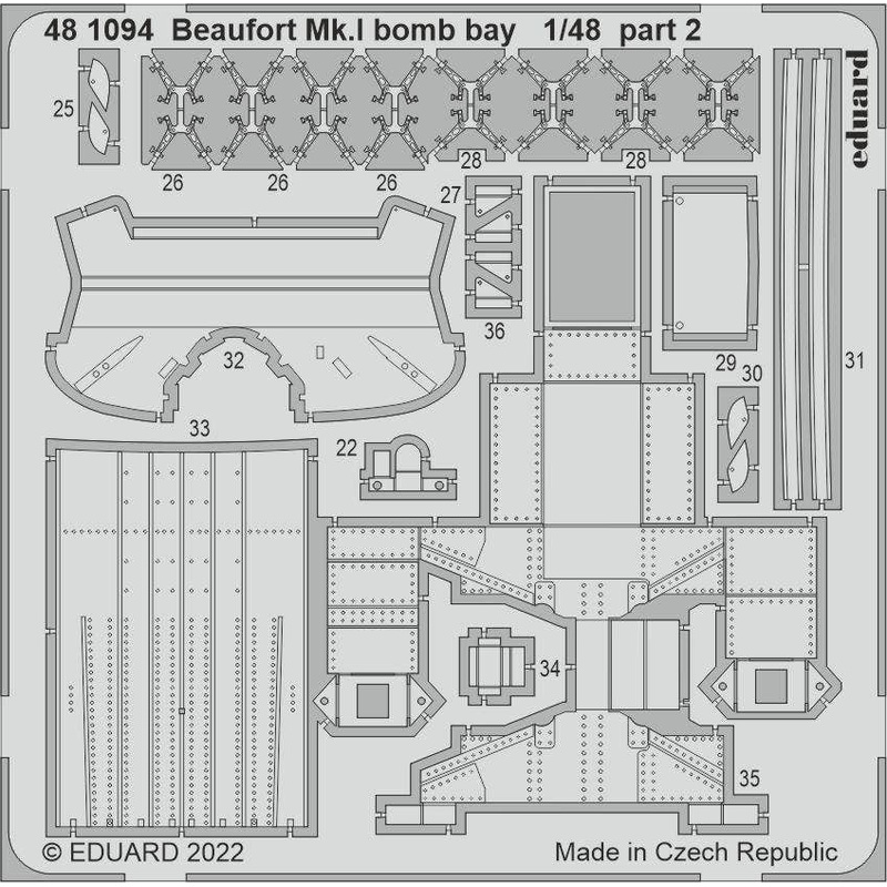 1/48 Beaufort Mk.I Bomb Bay for ICM