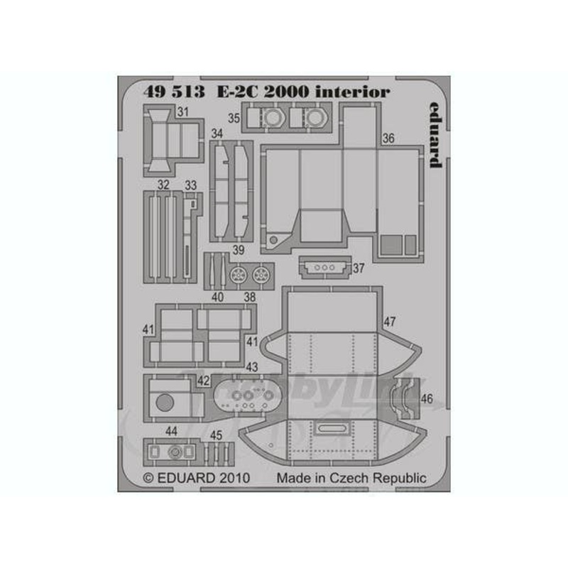 1/48 E-2C 2000 Interior Self-Adhesive (for Kinetic)
