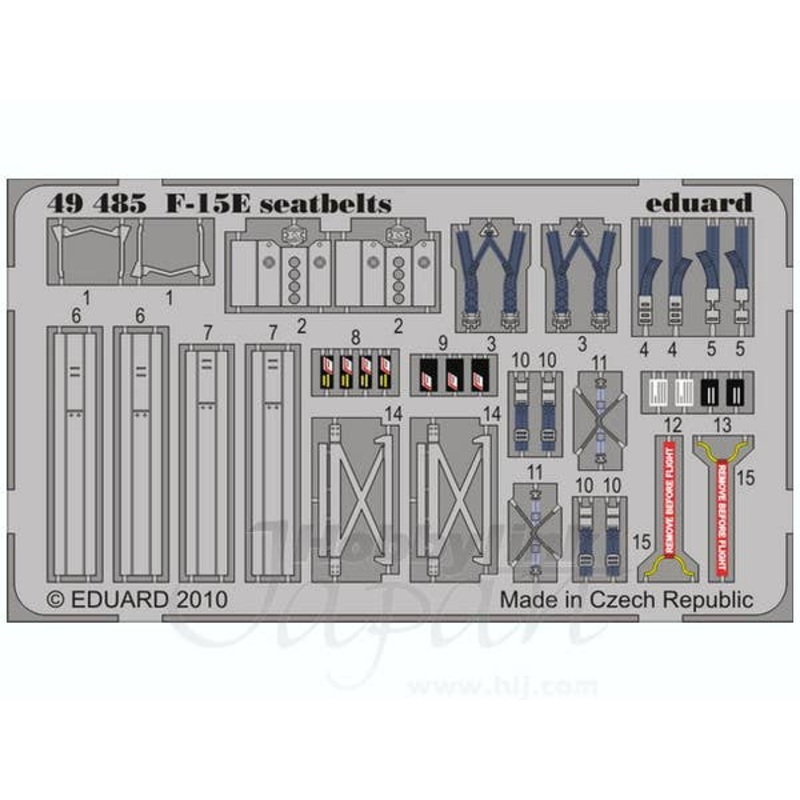 1/48 F-15E Eagle Seatbelts (for Academy) 12215