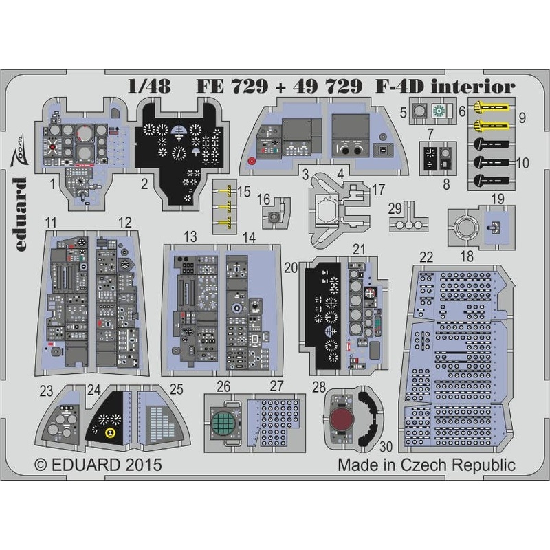 1/48 F-4D Interior S.A. (for Academy)