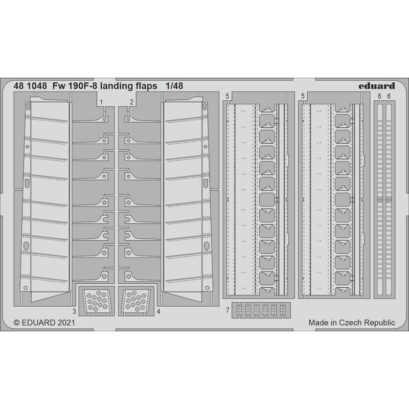 1/48 Fw 190F-8 Landing Flaps (for Eduard)