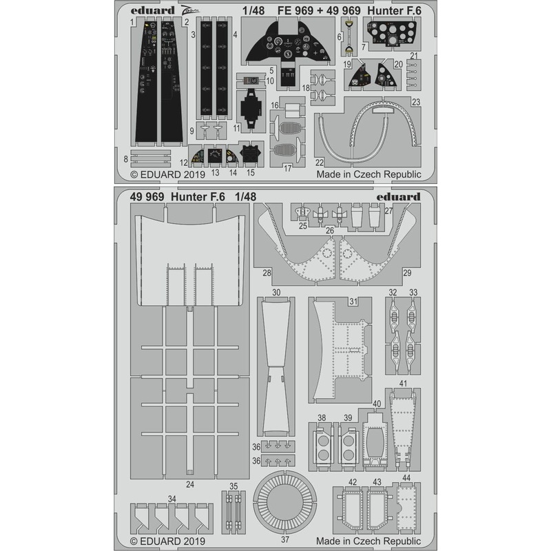 1/48 Hunter F.6 Photo-Etched Parts (for Airfix)