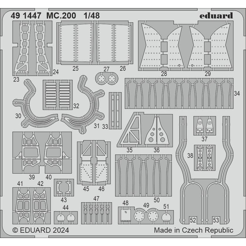1/48 MC.200 Photo etched (for ITALERI)