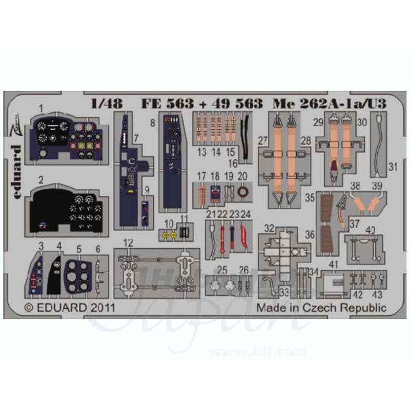 1/48 Me 262A-1a/U3 Self-Adhesive (for Hobby Boss)