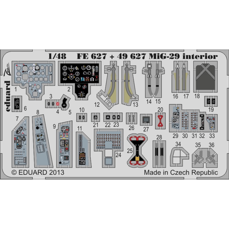 1/48 MiG-29 Fulcrum Interior S. A. (for Greatwall Hobby)