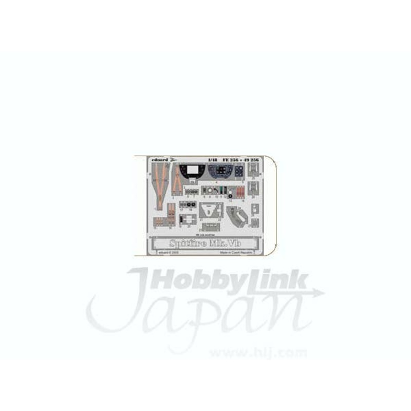 1/48 Spitfire Mk.Vb Interior Zoom Color PE (for Tamiya)