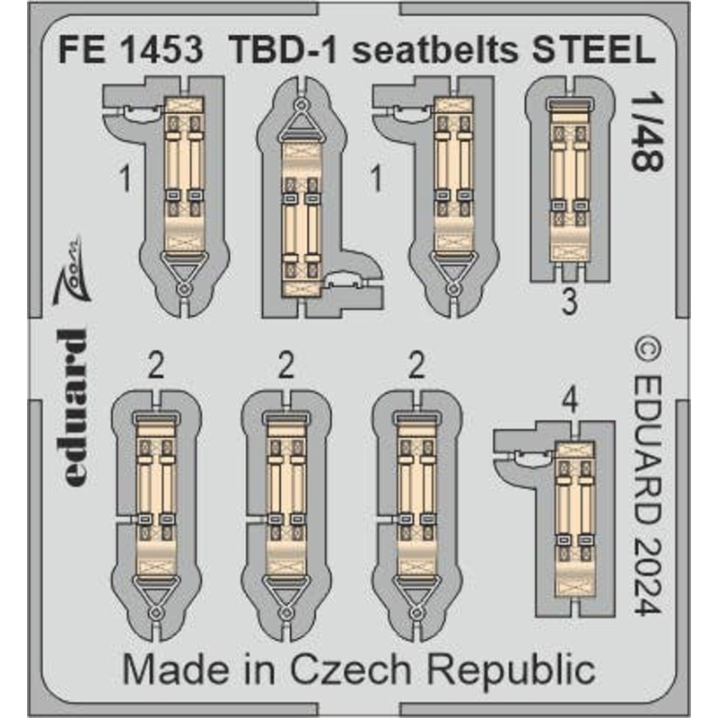 1/48 TBD-1 Seatbelts STEEL Zoom (for HOBBY BOSS)