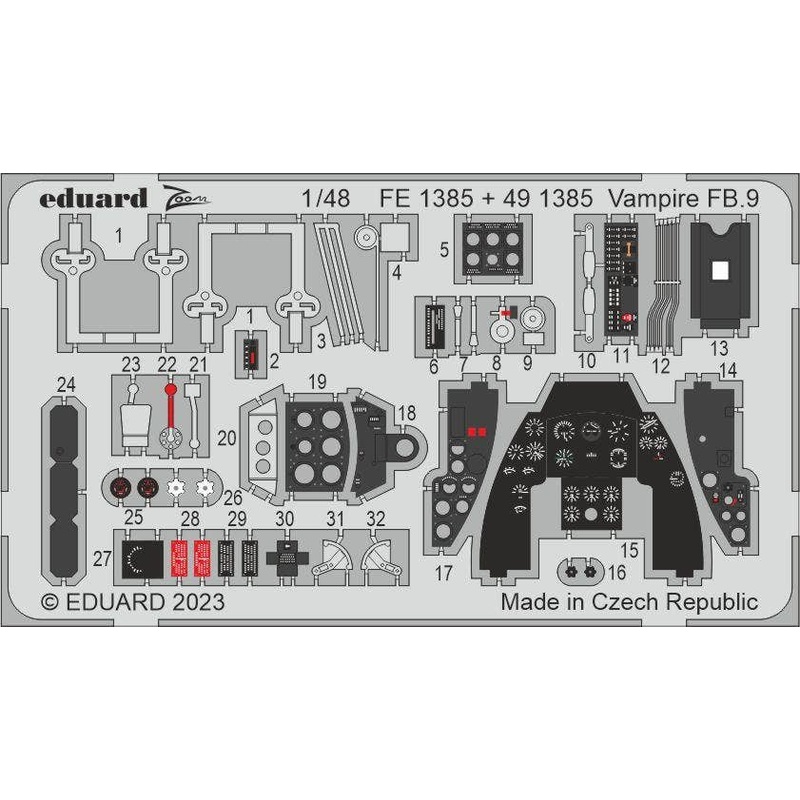 1/48 Vampire FB.9 Zoom set (for AIRFIX)