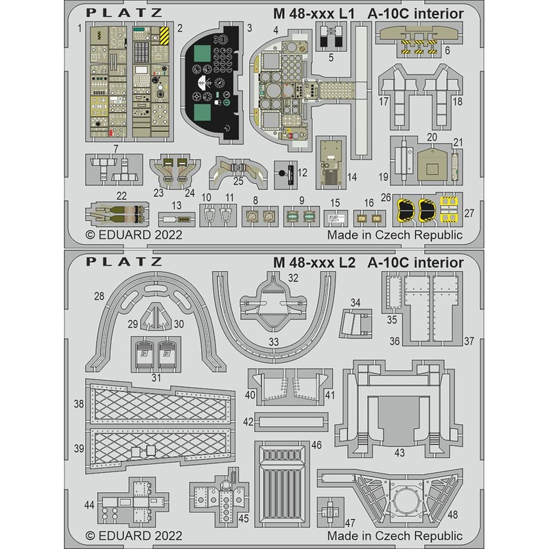 1/48 A-10C Thunderbolt II Etching Parts for Cockpit