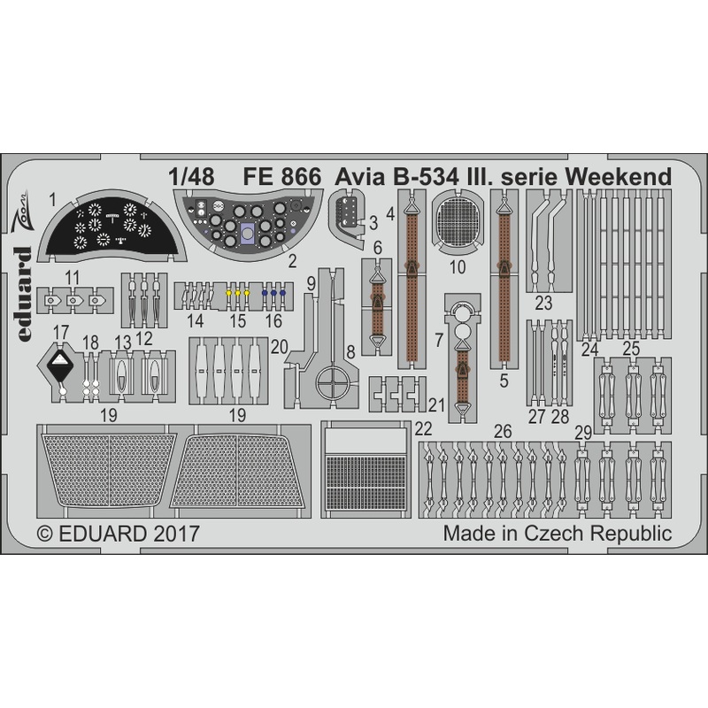 1/48 Avia B-534 III.serie Weekend ZOOM Photo-Etched Set (for Eduard)