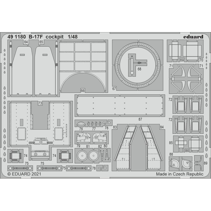 1/48 B-17F cockpit (for HKM)
