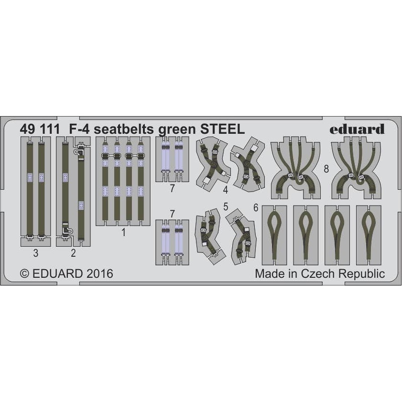 1/48 F-4 Seatbelts Green Steel (Revell)