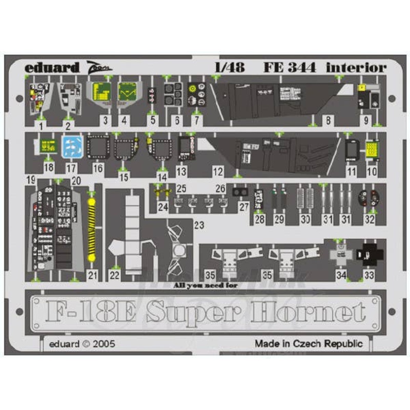 1/48 F/A-18E Super Hornet Interior (for Revell)