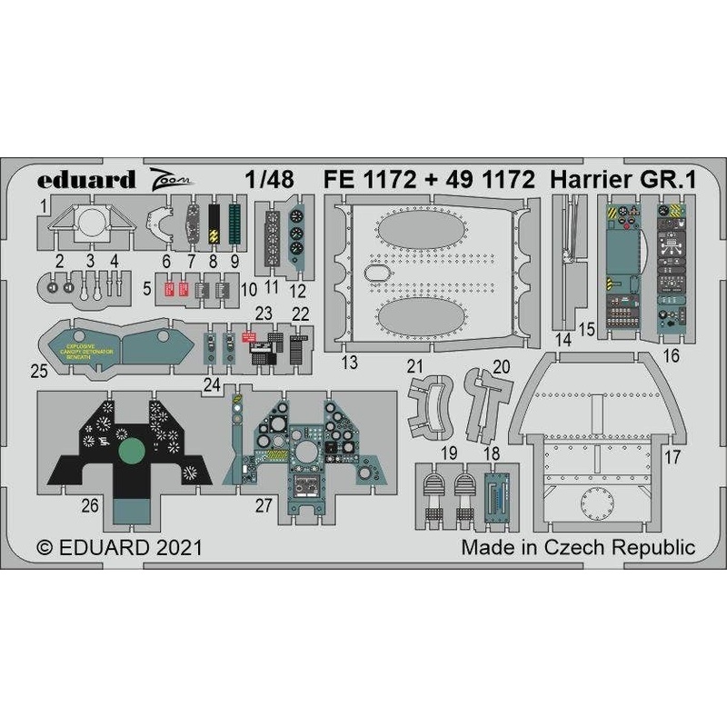 1/48 Harrier GR.1 (for Kinetic)