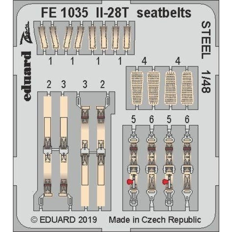 1/48 Il-28T Seatbelts (Steel) (for Bobcat Models)