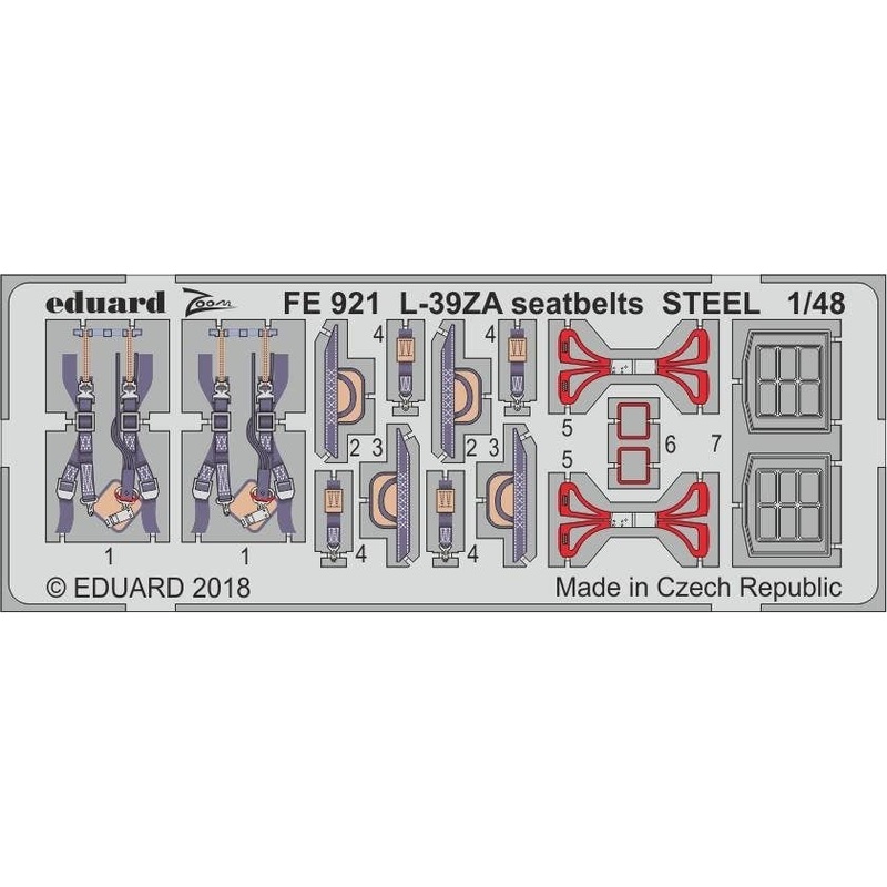 1/48 L-39ZA Seatbelts Steel (for Trumpeter)