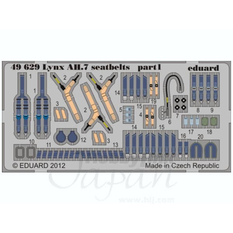 1/48 Lynx AH.7 Seatbelts (Airfix)