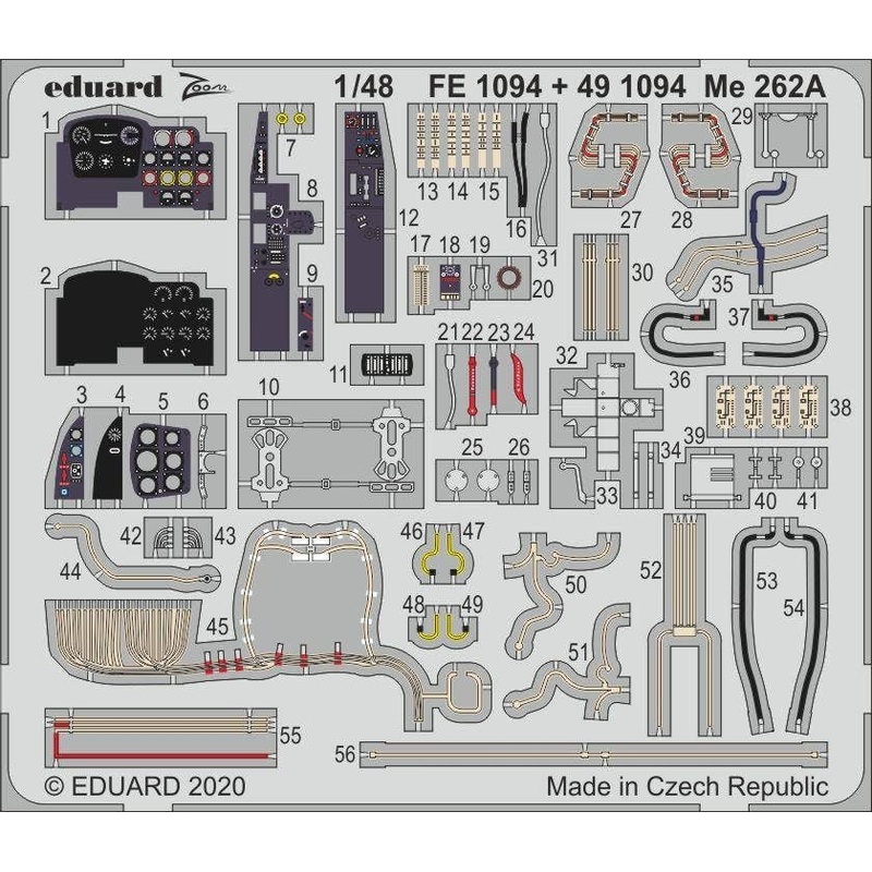 1/48 Me 262A Photo-Etched Parts