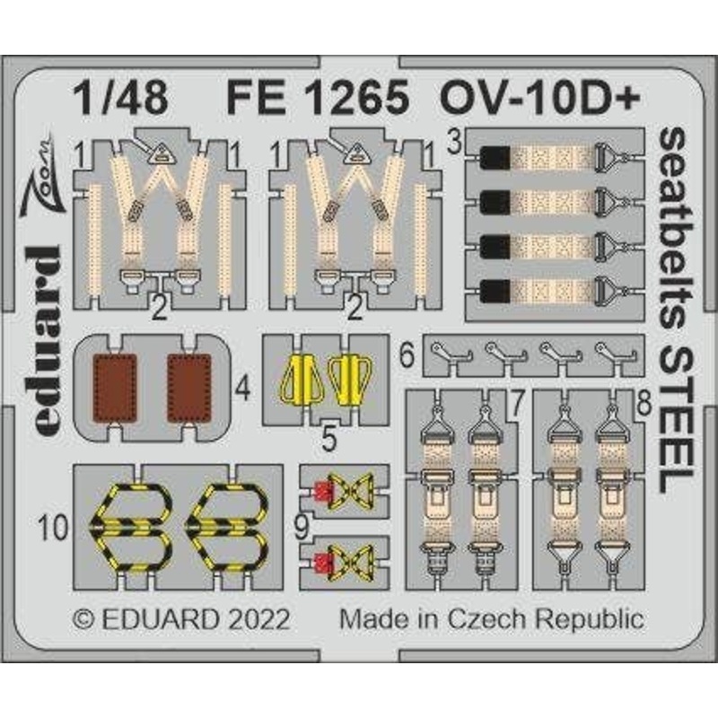 1/48 OV-10D+ Seatbelts STEEL (for ICM)