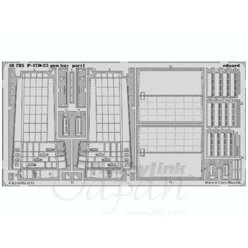 1/48 P-47D-25 Gun Bay (for Eduard)