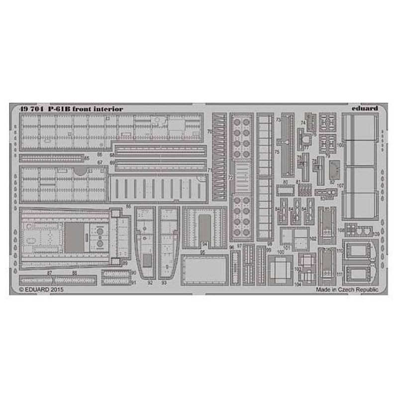 1/48 P-61B Front Interior S.A. (for Lion Roar)