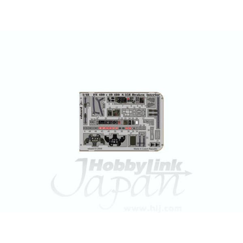 1/48 RF-35 Draken Interior Zoom Color PE S.A. (for Hasegawa)