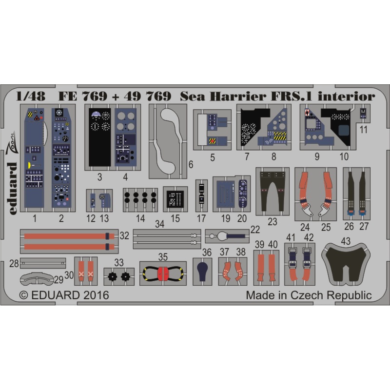 1/48 Sea Harrier FRS.1 interior (for Kinetic)