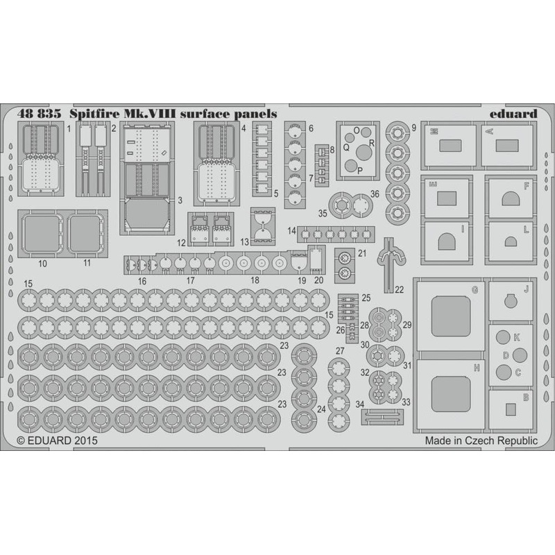 1/48 Spitfire Mk.VIII Surface Panels